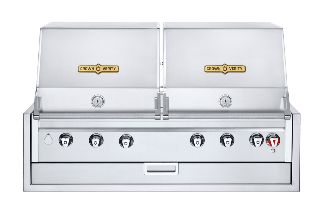 Crown Verity Crown Verity  48" Infinite Series Built-In Dual Dome Grill IBI482RD Propane / Stainless Steel IBI482RDLP Built-in Gas Grill IBI482RDLP