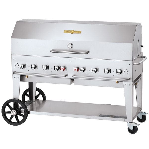 Crown Verity Crown Verity 60" Mobile Grill (Bulk Tanks Only) Dome Package with (1) Roll Dome CV-MCB-60-SI-BULK-1RDP Propane / Stainless Steel CV-MCB-60-SI-BULK-1RDP Freestanding Gas Grill CV-MCB-60-SI-BULK-1RDP