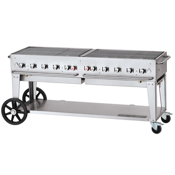 Crown Verity Crown Verity 72" Mobile Grill (50 Or 100 Lb Tanks Only) Lp CV-MCB-72-SI 50/100 Propane / Stainless Steel CV-MCB-72-SI 50/100 Freestanding Gas Grill CV-MCB-72-SI 50/100