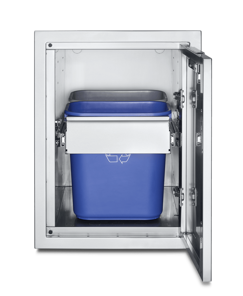 Crown Verity Crown Verity INFINITE SERIES LARGE BUILT IN CABINET  WITH A  GARBAGE HOLDER WITH BINS IBILC-GH Outdoor Kitchen Cabinets