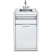 Crown Verity Crown Verity Infinite Series Small Built-In Cabinet with Sink & Single Drawer - IBISC-SK-1D Stainless Steel IBISC-SK-1D Outdoor Kitchen Bar & Sink