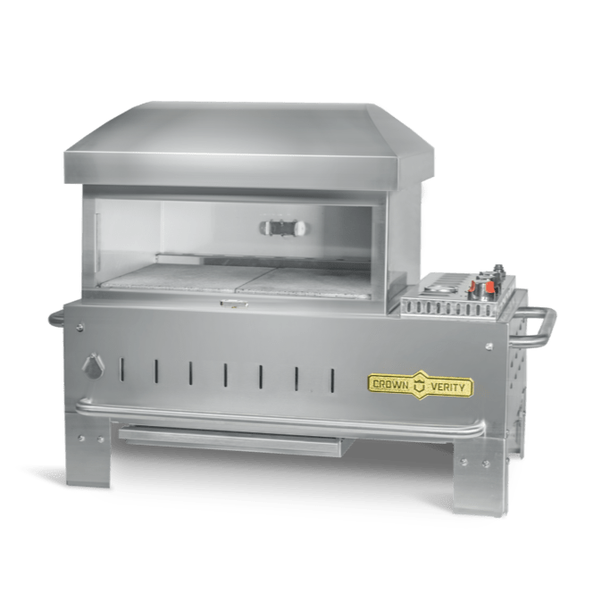 Crown Verity Crown Verity Mobile Pizza Oven Table Top Series 24" CV-PZ24 Propane / Stainless Steel CV-PZ24-TT Countertop Pizza Oven CV-PZ24-TT
