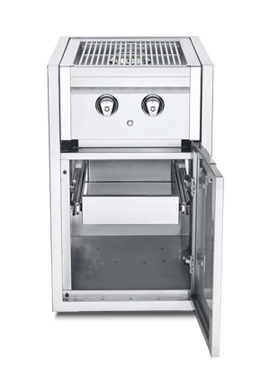 Crown Verity Premium Built-in - Infinite Series Dual Side Burner w/ Cabinet IBISC-SBNG-1D