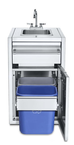 Crown Verity Premium Built-in - Infinite Series Small Cabinet w/ Garbage & Sink IBISC-SK-GH