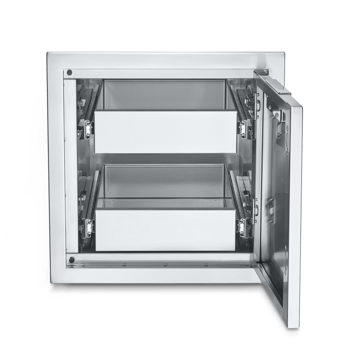 Crown Verity Crown Verity Premium Built-in - Infinite Series Small Cabinet w/ Two Single Drawers IBISC-2D IBISC-2D Outdoor Kitchen Door, Drawer & Cabinet IBISC-2D