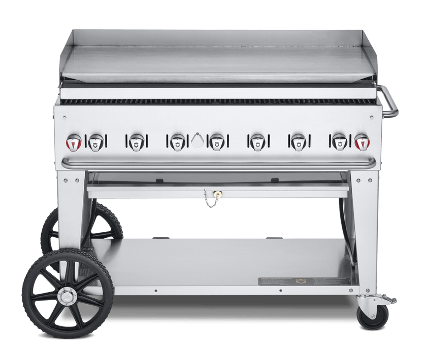 Crown Verity Crown Verity Premium Mobile Griddle Professional Series 48" CV-MG-48 Propane / Stainless Steel CV-MG-48 Freestanding Gas Griddle CV-MG-48
