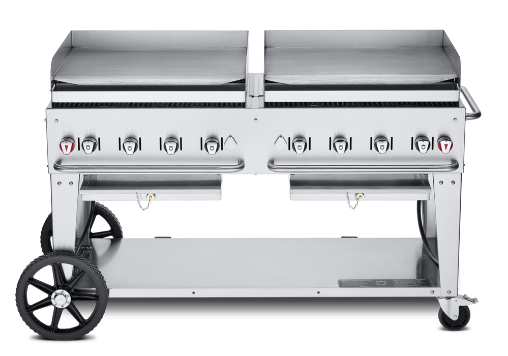Crown Verity Crown Verity Premium Mobile Griddle Professional Series 60" CV-MG-60 Propane / Stainless Steel CV-MG-60 Freestanding Gas Griddle CV-MG-60