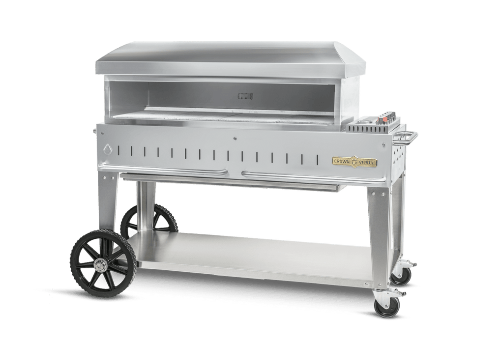 Crown Verity Crown Verity Premium Mobile Grill Club Series 48" CV-PZ48-CB Gas / Stainless Steel CV-PZ48-CB Freestanding Pizza Oven CV-PZ48-CB