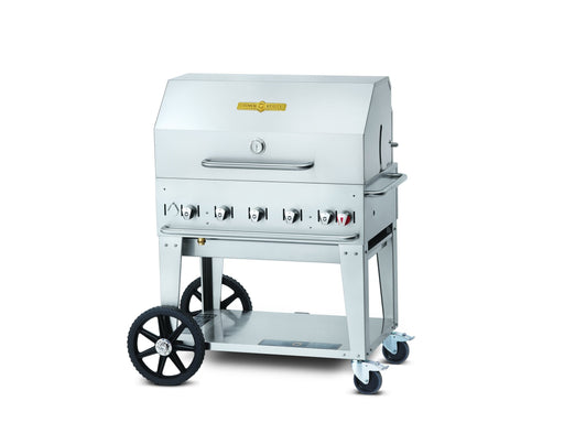 Crown Verity Crown Verity Premium Mobile Grill Professional Series Charbroiler 36" with Roll Dome CV-MCB-36RDP Freestanding Gas Grill