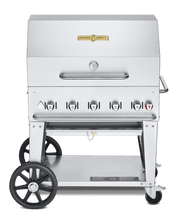 Crown Verity Crown Verity Premium Mobile Grill Professional Series Charbroiler 36" with Roll Dome CV-MCB-36RDP Propane / Stainless Steel CV-MCB-36RDP Freestanding Gas Grill CV-MCB-36RDP
