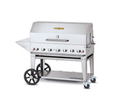 Crown Verity Crown Verity Premium Mobile Grill Professional Series Charbroiler 48" w/ Roll Dome & Shelf Freestanding Gas Grill