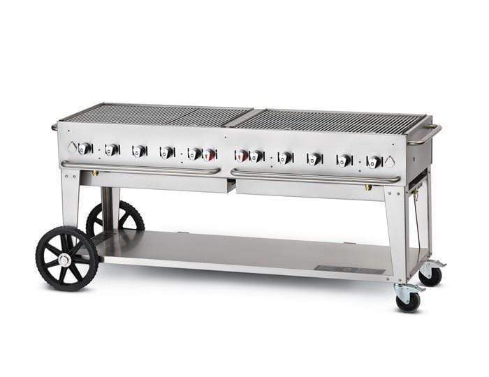 Crown Verity Crown Verity Premium Mobile Grill Professional Series Charbroiler 72" CV-MCB-72 Propane / Stainless Steel CV-MCB-72 Freestanding Gas Grill CV-MCB-72