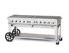 Crown Verity Crown Verity Premium Mobile Grill Professional Series Charbroiler 72" CV-MCB-72 Propane / Stainless Steel CV-MCB-72 Freestanding Gas Grill CV-MCB-72