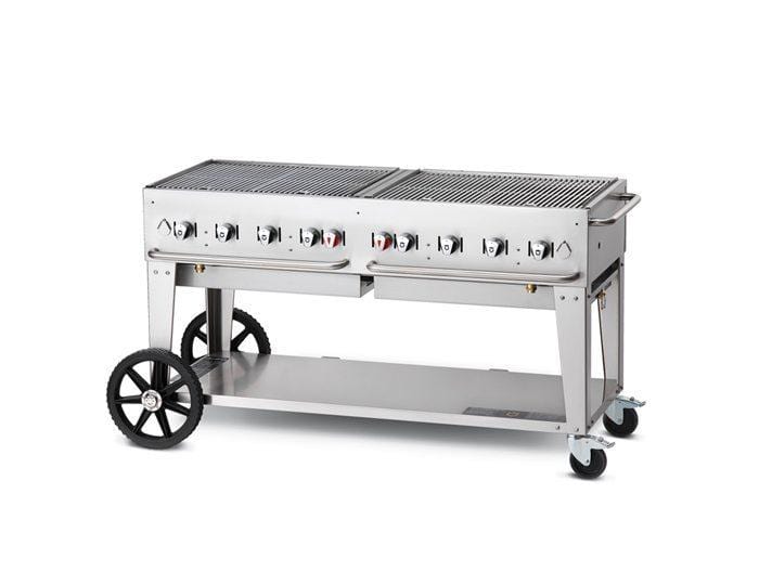 Crown Verity Crown Verity Premium Mobile Grill Professional Series Charbroiler with Roll Domes CV-MCB-60 Propane / Stainless Steel CV-MCB-60 Freestanding Gas Grill CV-MCB-60