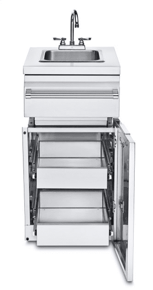 Crown Verity Premium Module - Infinite Series Cabinet with Sink & 2 Drawers ICM-SK-2D