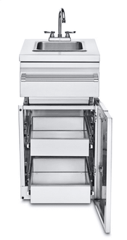Crown Verity Crown Verity Premium Module - Infinite Series Cabinet with Sink & 2 Drawers ICM-SK-2D ICM-SK-2D Outdoor Kitchen Bar & Sink ICM-SK-2D