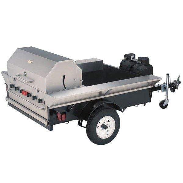 Crown Verity Crown Verity Premium Towable Grill - Professional Series 48" w/ Open Bed CV-TG-2 Propane / Stainless Steel CV-TG-2 Natural Gas & Propane BBQ CV-TG-2