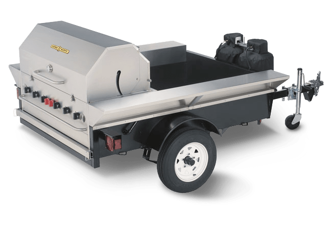 Crown Verity Crown Verity Premium Towable Grill - Professional Series 48" w/ Open Bed CV-TG-2 Propane / Stainless Steel CV-TG-2 Natural Gas & Propane BBQ CV-TG-2