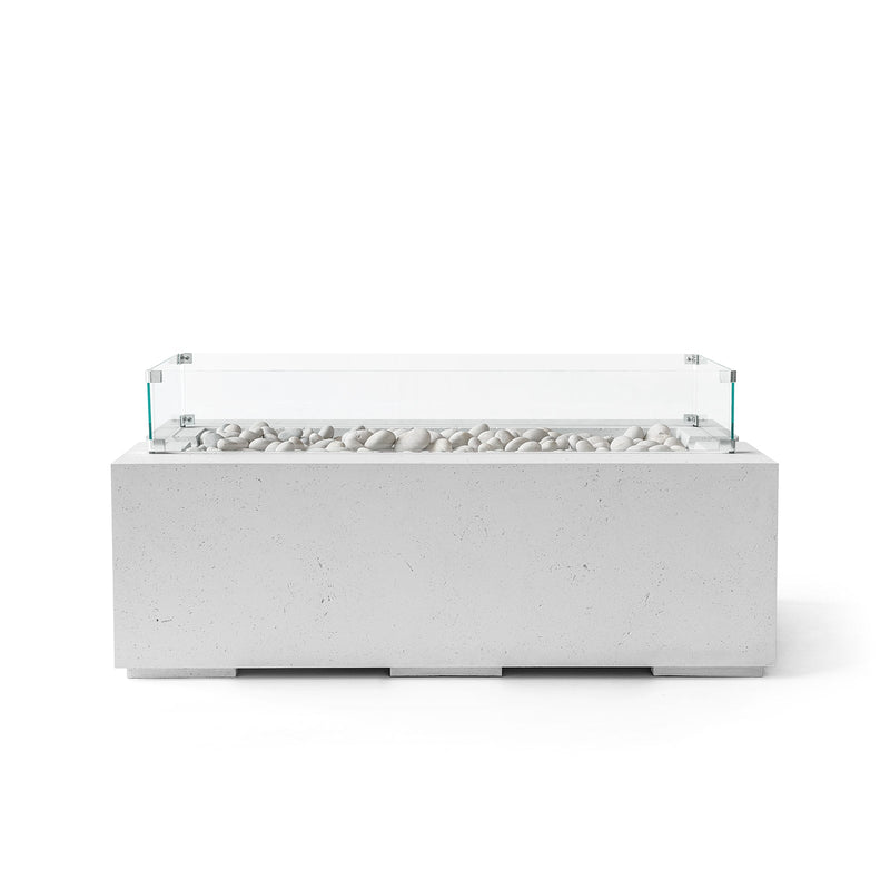 Dekko Concrete Fire Pit Glass Avera 48 Wind Guards AVERAWINDGUARD48 AVERAWINDGUARD48 Accessory Firepit