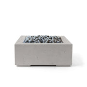 Dekko Dekko Alea 40 Concrete Fire Pit Sandstone / Slate Beachstone Firepit Table Square