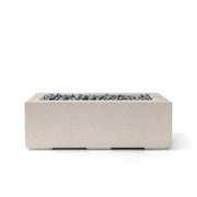 Dekko Dekko Avera 48" Concrete Fire Pit Clay / Slate Beachstone Firepit Table Rectangle