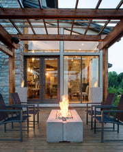 Dekko Dekko Avera 48" Concrete Fire Pit Firepit Table Rectangle