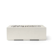 Dekko Dekko Avera 48" Concrete Fire Pit Limestone / Ivory Beachstone AVERA48-LS Firepit Table Rectangle