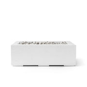 Dekko Dekko Avera 48" Concrete Fire Pit Natural / Ivory Beachstone AVERA48-NAT Firepit Table Rectangle