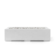 Dekko Dekko Avera 60" Concrete Fire Pit Ash / Ivory Beachstone AVERA60-ASH Firepit Table Rectangle
