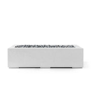 Dekko Dekko Avera 60" Concrete Fire Pit Ash / Slate Beachstone Firepit Table Rectangle