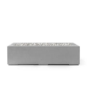 Dekko Dekko Avera 60" Concrete Fire Pit Charcoal / Ivory Beachstone AVERA60-CHAR Firepit Table Rectangle