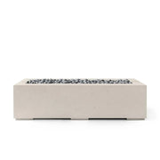 Dekko Dekko Avera 60" Concrete Fire Pit Clay / Slate Beachstone Firepit Table Rectangle