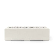 Dekko Dekko Avera 60" Concrete Fire Pit Limestone / Ivory Beachstone AVERA60-LS Firepit Table Rectangle