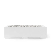 Dekko Dekko Avera 60" Concrete Fire Pit Natural / Ivory Beachstone AVERA60-NAT Firepit Table Rectangle