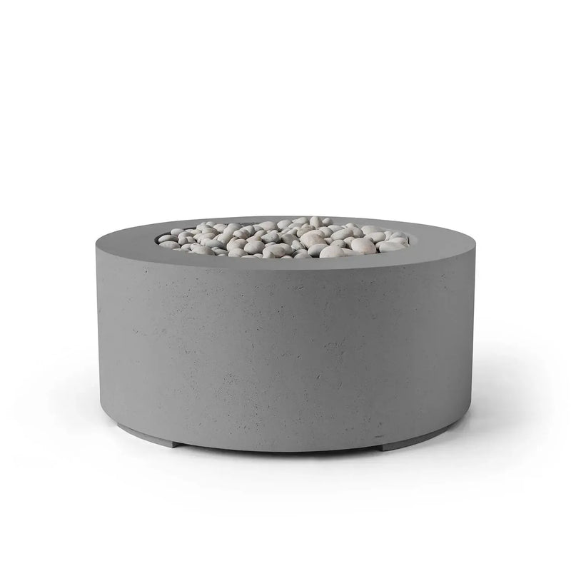 Dekko Dekko Belmont Concrete Fire Pit Charcoal / Ivory Beachstone BELMONT32-CHAR Firepit Table Round