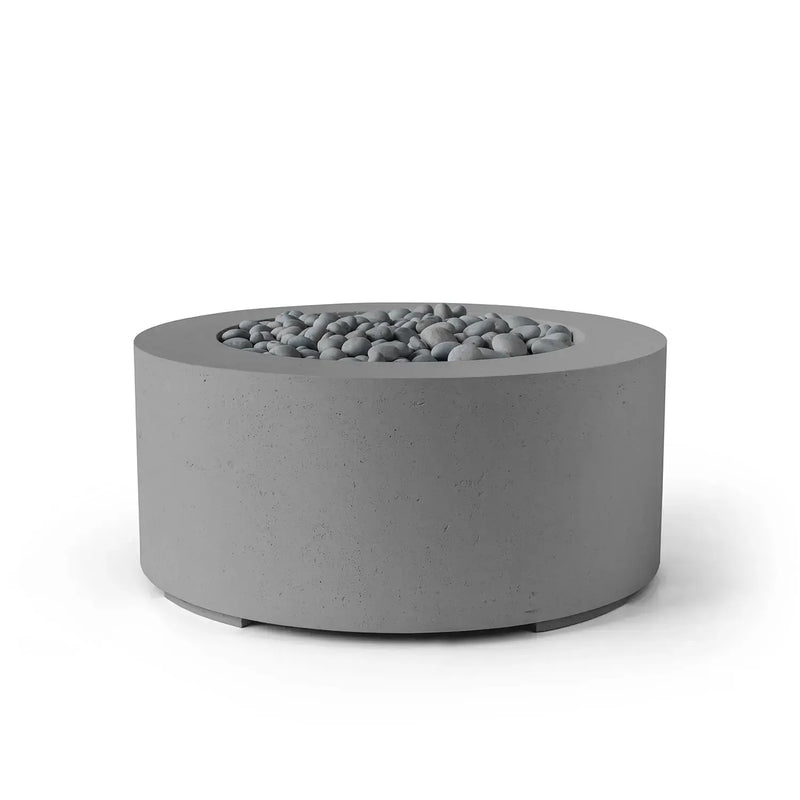 Dekko Dekko Belmont Concrete Fire Pit Charcoal / Slate Beachstone Firepit Table Round
