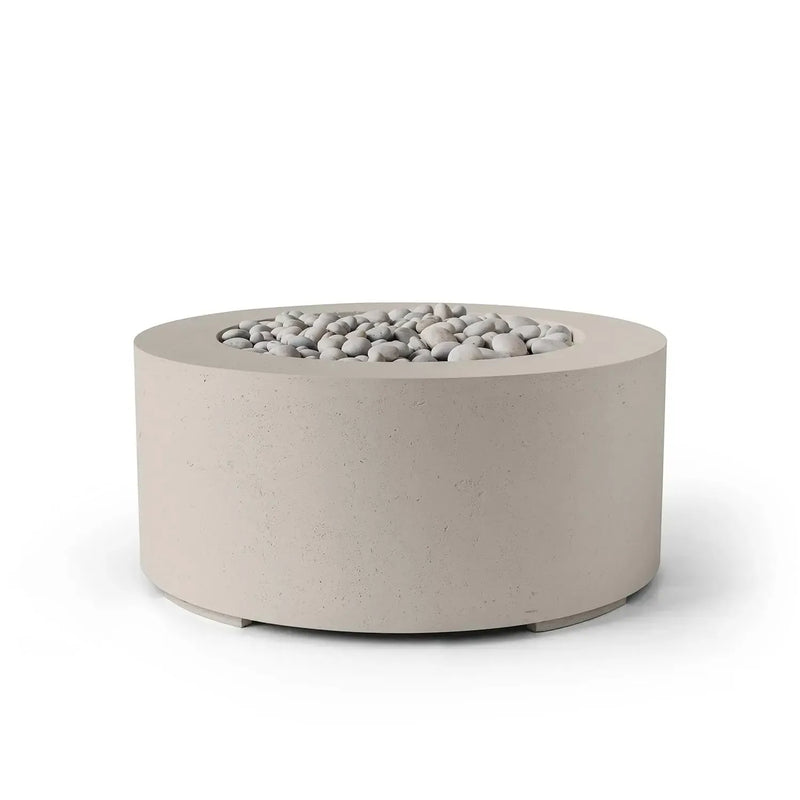 Dekko Dekko Belmont Concrete Fire Pit Clay / Ivory Beachstone BELMONT32-CLAY Firepit Table Round