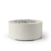Dekko Dekko Belmont Concrete Fire Pit Limestone / Ivory Beachstone BELMONT32-LS Firepit Table Round