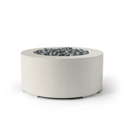 Dekko Dekko Belmont Concrete Fire Pit Limestone / Slate Beachstone Firepit Table Round