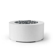 Dekko Dekko Belmont Concrete Fire Pit Natural / Slate Beachstone Firepit Table Round