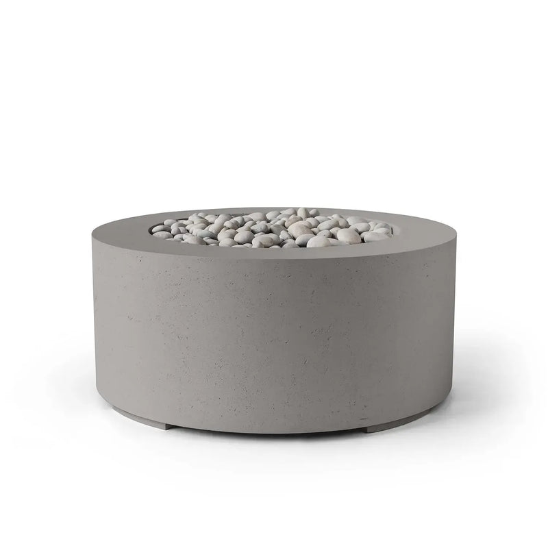 Dekko Dekko Belmont Concrete Fire Pit Sandstone / Ivory Beachstone BELMONT32-SAND Firepit Table Round