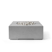 Dekko Dekko Bravo Concrete Fire Pit Charcoal / Ivory Beachstone BRAVO32-CHAR Firepit Table Square