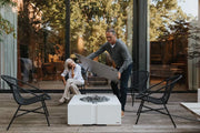 Dekko Dekko Bravo Concrete Fire Pit Firepit Table Square