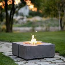 Dekko Dekko Bravo Concrete Fire Pit Firepit Table Square