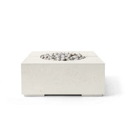Dekko Dekko Bravo Concrete Fire Pit Limestone / Ivory Beachstone BRAVO32-LS Firepit Table Square