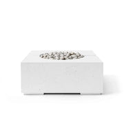 Dekko Dekko Bravo Concrete Fire Pit Natural / Ivory Beachstone BRAVO32-NAT Firepit Table Square
