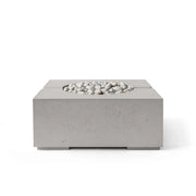 Dekko Dekko Bravo Concrete Fire Pit Sandstone / Ivory Beachstone BRAVO32-SAND Firepit Table Square