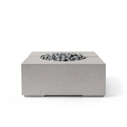Dekko Dekko Bravo Concrete Fire Pit Sandstone / Slate Beachstone Firepit Table Square
