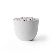 Dekko Dekko Element Concrete Fire Bowl Ash / Ivory Beachstone ELEMENT-ASH Firepit Table Round
