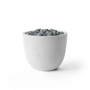 Dekko Dekko Element Concrete Fire Bowl Ash / Slate Beachstone Firepit Table Round